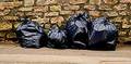 bin bags in a row