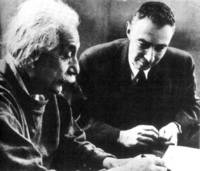 Albert Einstein and Robert Oppenheimer