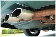 Car exhaust pipe